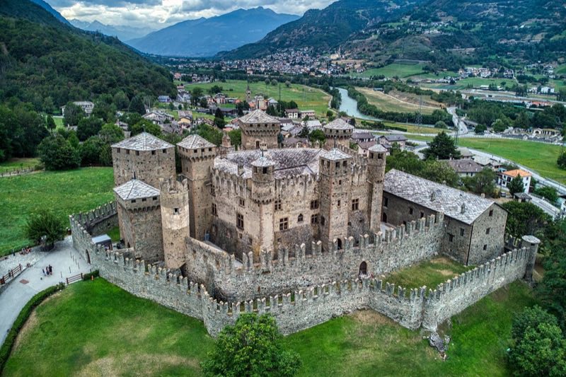 Fénis Castle, Aosta Valley, Italy