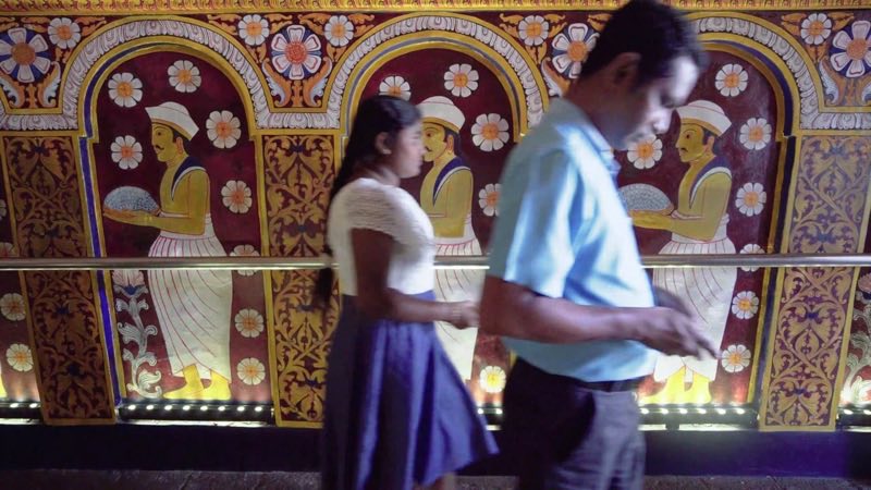 Temple of the Sacred Tooth Relic in Kandy, Sri Lanka
