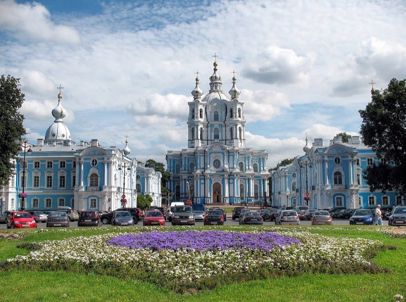 The Smolny Cathedral, Saint Petersburg, Russia